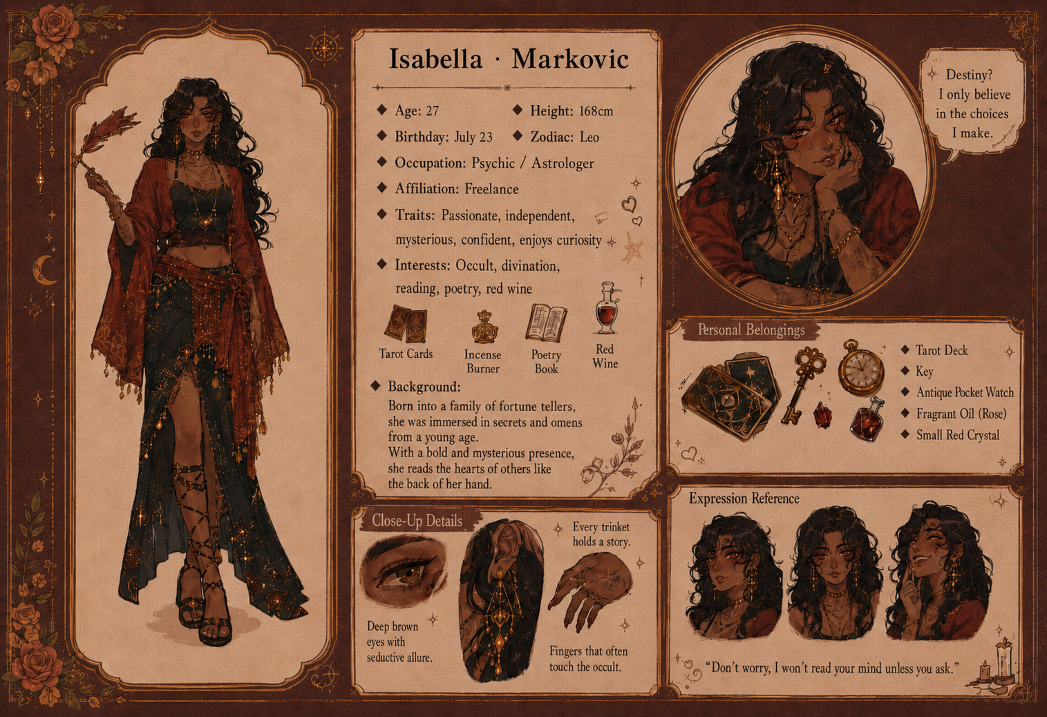 ProfileOC - OC sheet Exotic Astrology Character Sheet