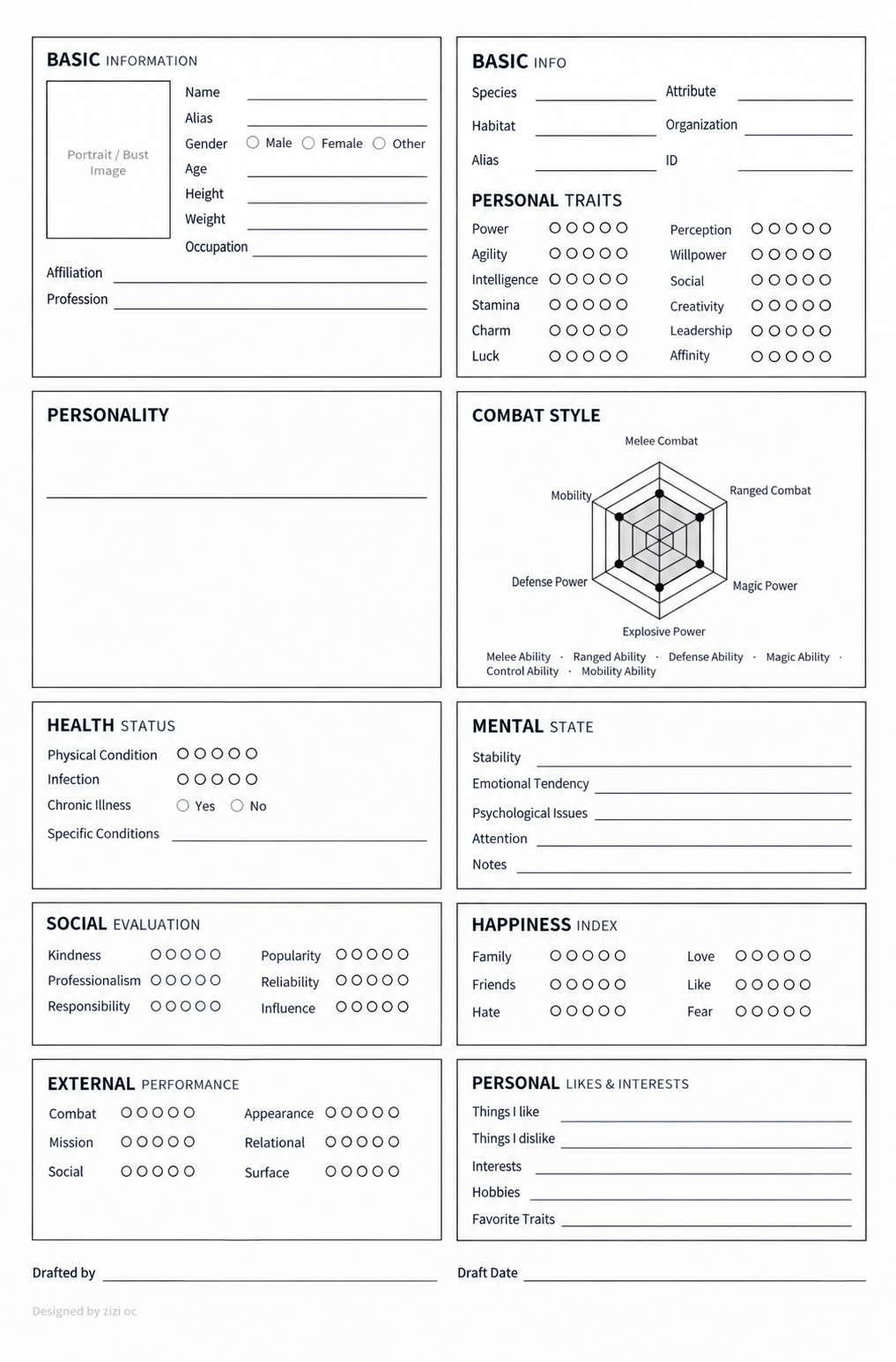OC basic information sheet